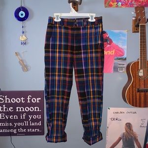 HOLLISTER Plaid Pants- High Ride, XS